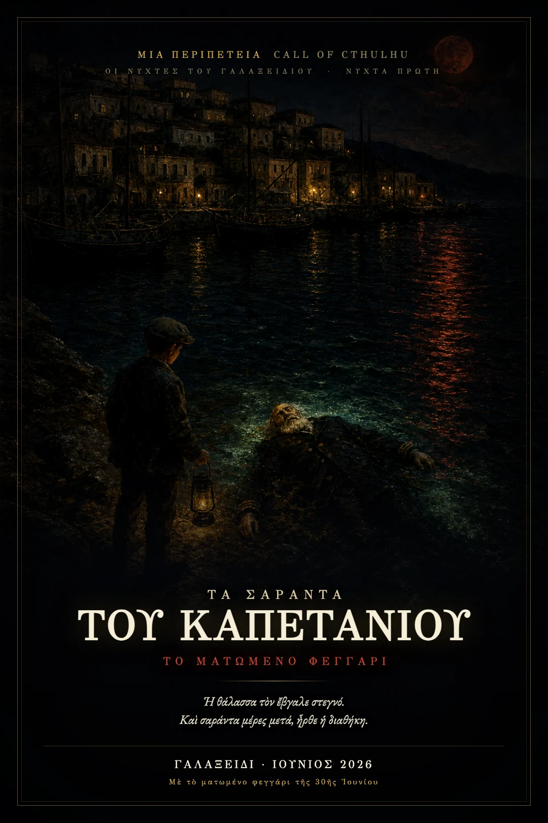 Η πρωτότυπη αφίσα της πρώτης νύχτας: Τα Σαράντα του Καπετάνιου